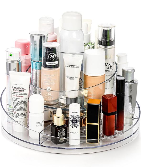 ארגונית איפור 2 קומות מסתובבת