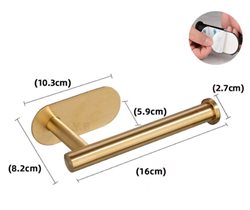 מתקן טואלט זהב מוברש