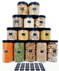 מיקס צנצנות 1000 מיל', 500 מיל' 12 יח' כולל בונוס 78 מדבקות בעברית